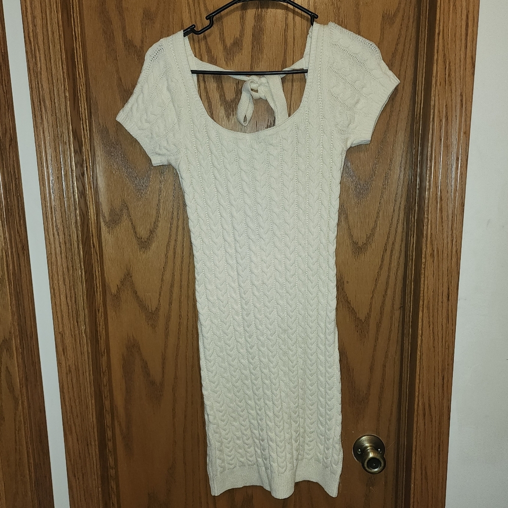 NWT* Cream Cable Knit Dress